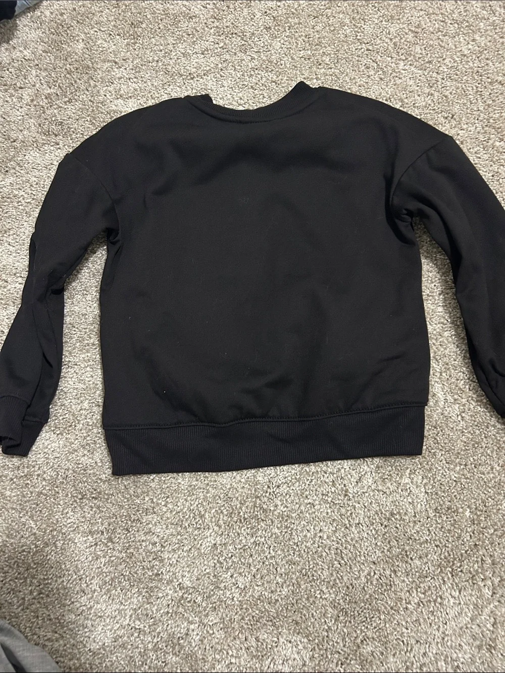 art class Black Crewneck Sweater with Retro Red & Teal Graphic